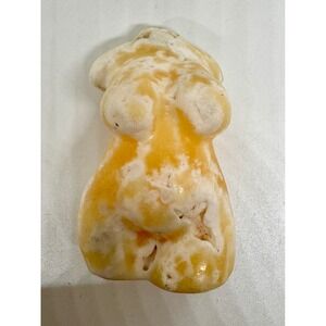 Orange Calcite Goddess Body Figurine Natural Crystal Female Form Sculpture 3in